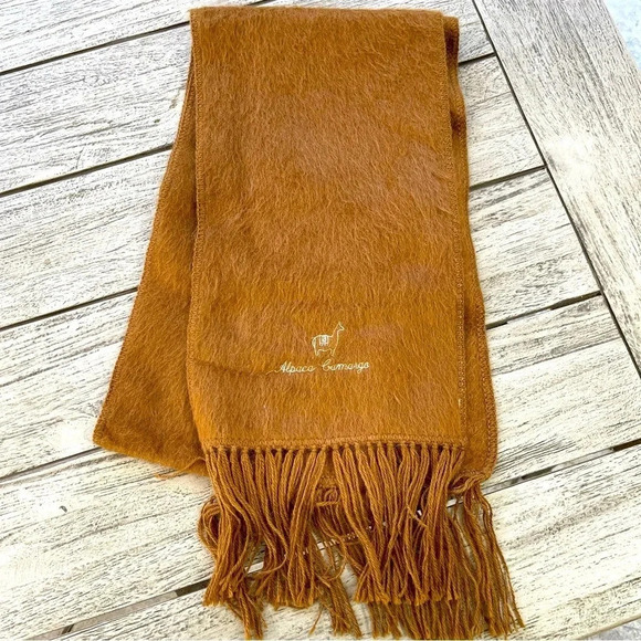 Alpaca Camargo Scarf With Fringe - Picture 1 of 7